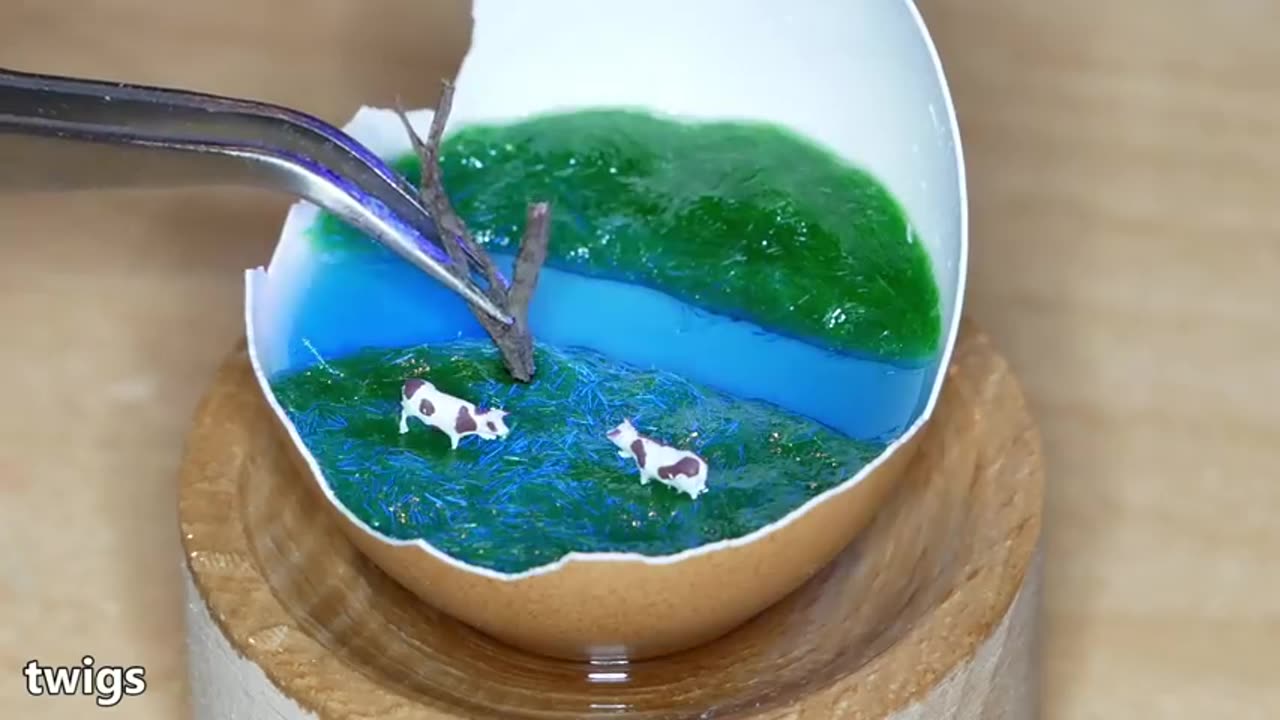 Resin Easter Egg Diorama 🐣 RESIN ART