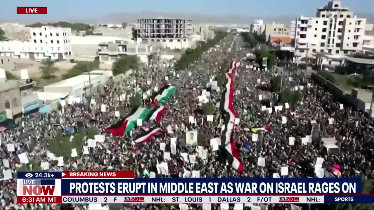 Pro Hamas protest erupts in yemen, israel to invade Gaza strip