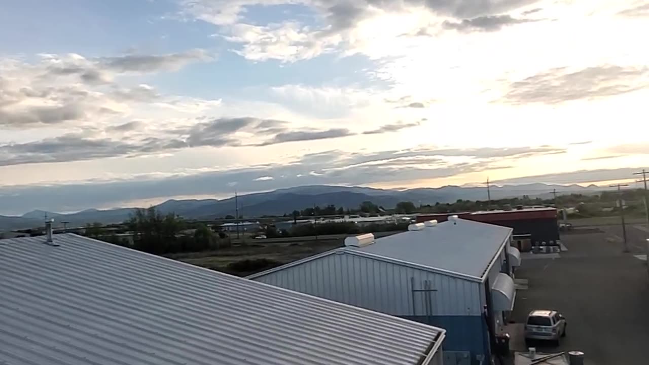 View from the scissor lift.