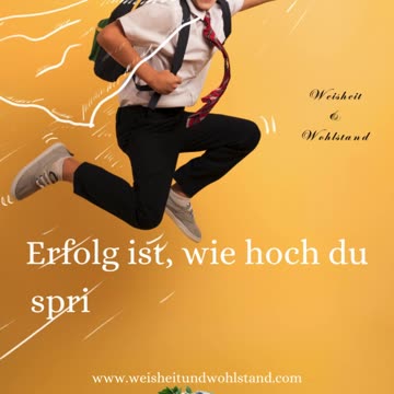 Erfolg ist....