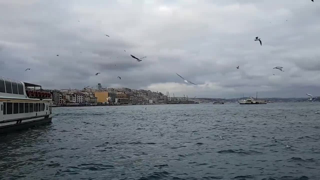 Eminonu Scenery in Istanbul, Turkey