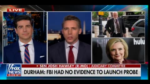 Sen. Josh Hawley On Durham Report Hillary Needs To Be Prosecuted - FBI Needs To Be Disbanded