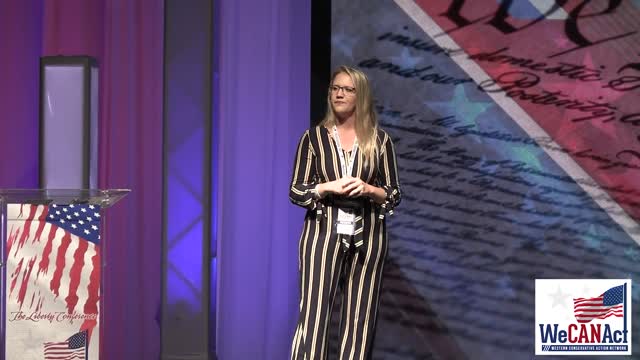 Olivia Dawn at the WeCANact Liberty Conference 2021