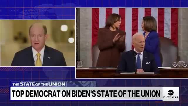 31_Sen. Chris Coons reacts to Biden’s State of the Union