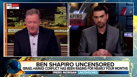 Ben Shapiro comments on bass3m youssef's use of moral equivalence on piers morgan.