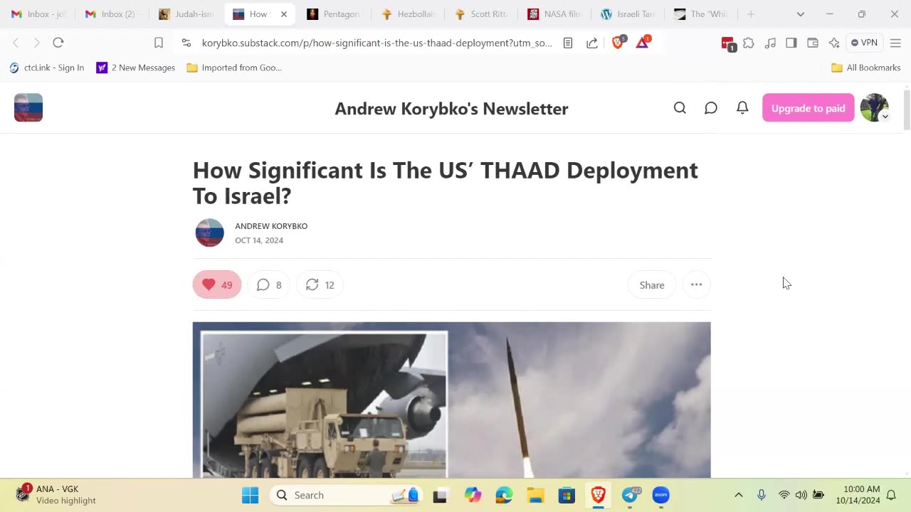 Breaking News! US Sends THAAD Missile System to Israel as Russia Deploys...