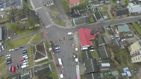 Panorama Over Small Town