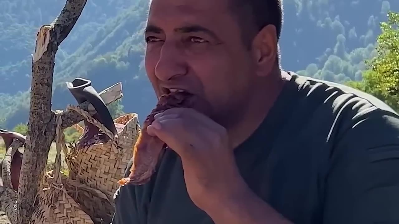 Cooking Meat Like a Real Savage! Brutal Cooking in the Mountains of Azerbaijan! The best ASMR!