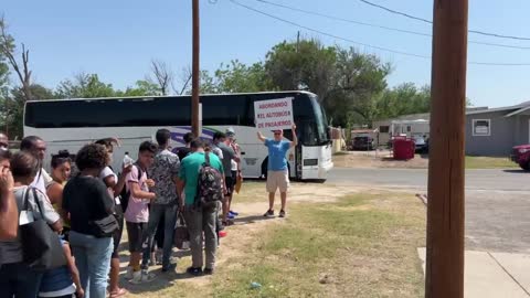 Invasion Line on the Southern Border Challenges Trump Rally Numbers