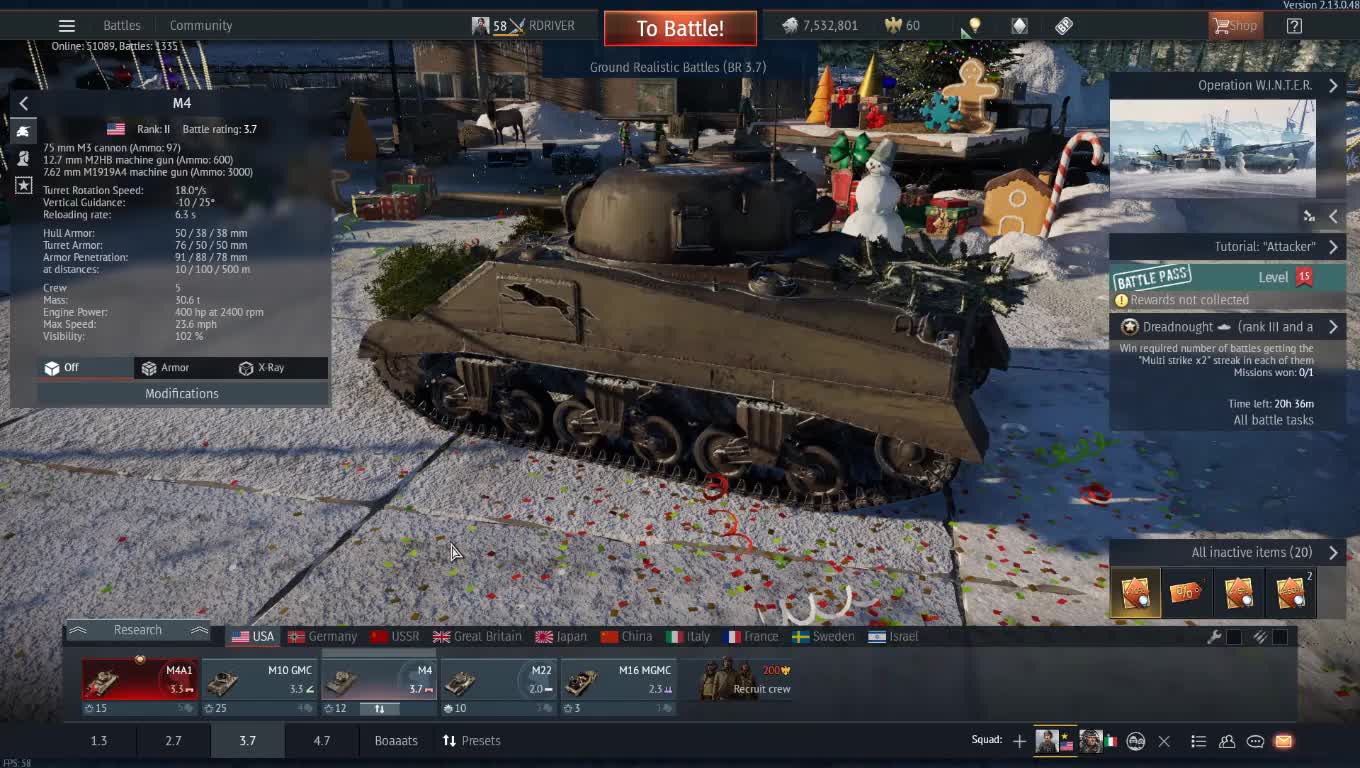 AMERICAN TANKS ARE NOT SO BAD-WAR THUNDER AT 3.7