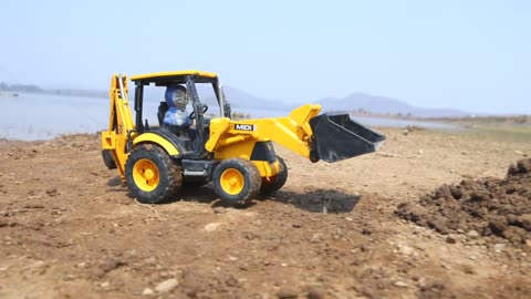 Tata Pickup And Dumper Accident Highway Road Pulling Out JCB 3DX Black Mud Loading Cart