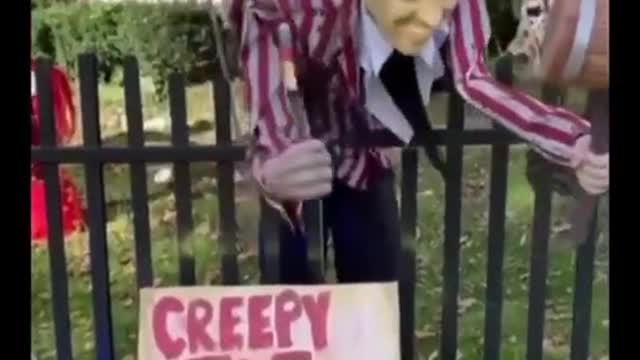 Creepy Sniffing Joe Halloween Decor