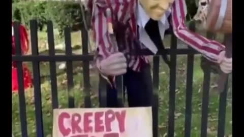 Creepy Sniffing Joe Halloween Decor