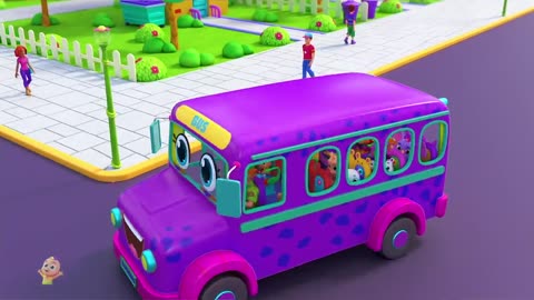 Wheels On The Bus Go Round and Round | School Bus Song