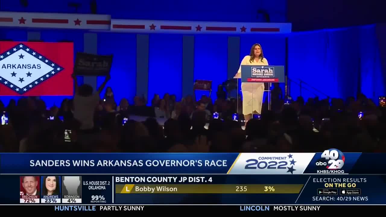 The first woman elected to be governor of Arkansas