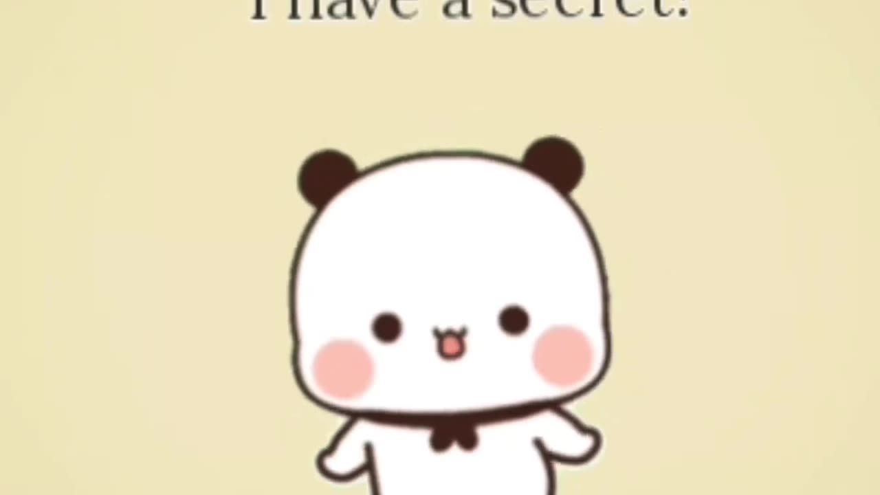 Bubu have a secret 🤐
