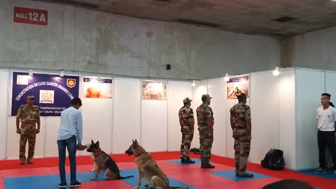 CISF demonstration of Dog Squad