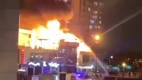 BIG FIRE IN KRASNODAR RUSSIA