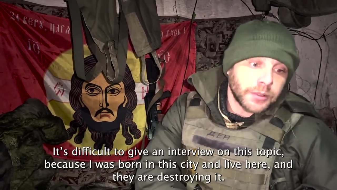 A Russian soldier explains what he is fighting for.