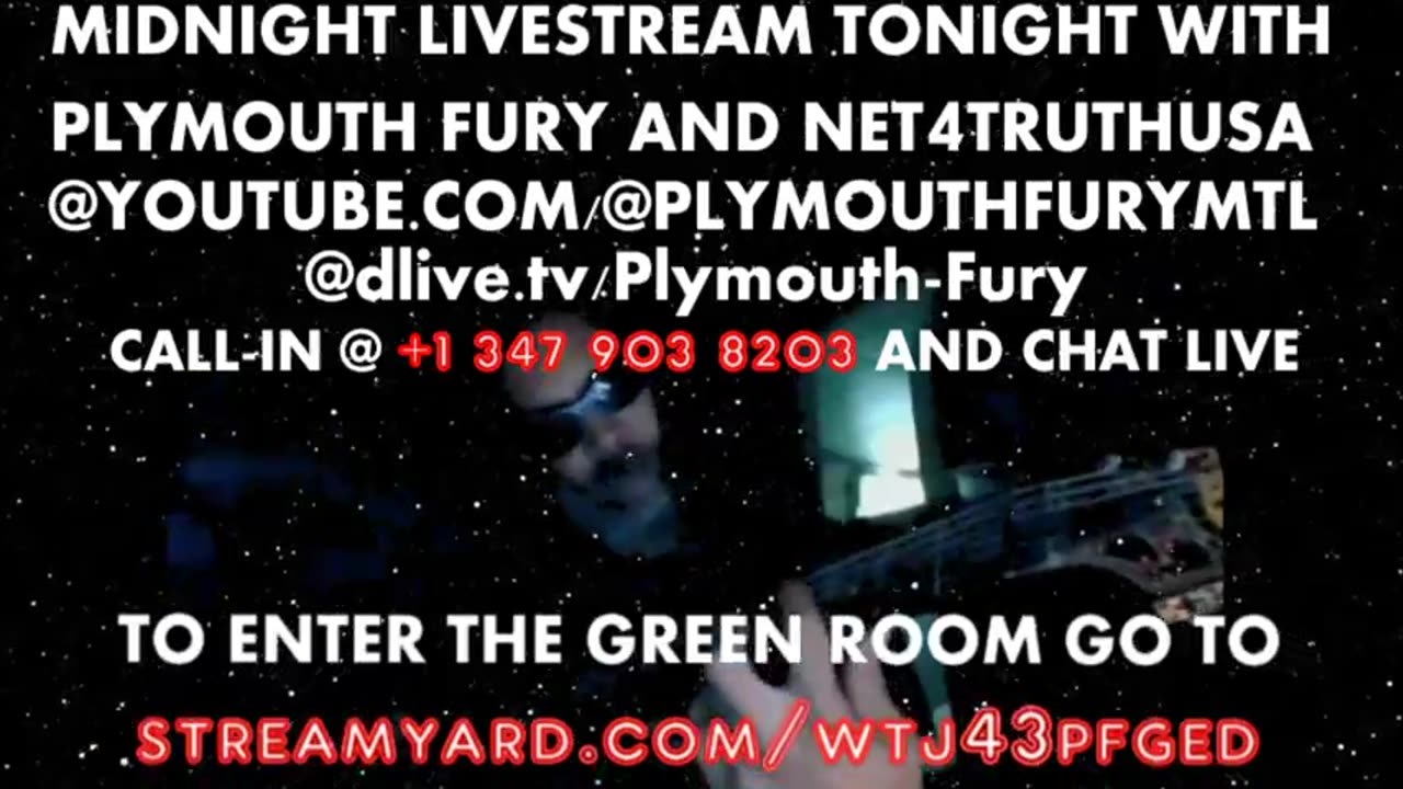 DAVE T AND PLYMOUTH FURY ARE LIVE NOW ON DAVE T'S CHANNELS