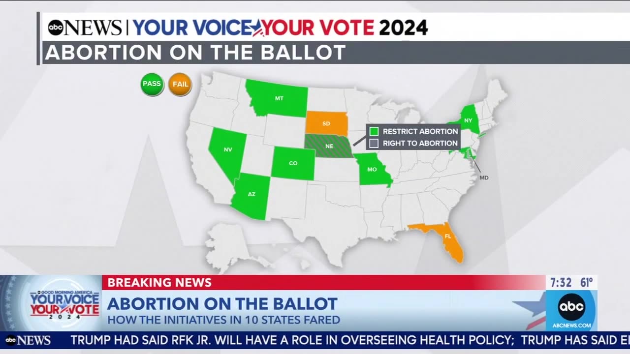 Abortion on the ballot: How initiatives in 10 states fared in the election