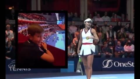 Cutest ever proposal in tennis😍😊🥰