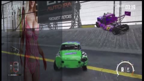 Sexy Wreckfest smart car vs transport truck vs bus vs combine Derby