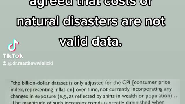 Part 4: What is NOAAs position on increasing costs of natural disasters due to climate change?