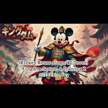 [Mickey Mouse sings/AI Cover] Kingdom Season 4 Opening 1 SUIREN - Ray