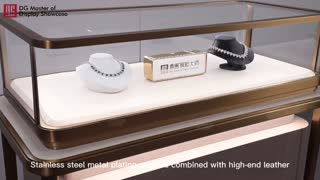 A high-end luxury jewelry showcase with storage function