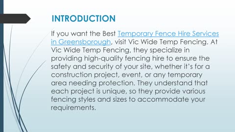 Best Temporary Fence Hire Services in Greensborough