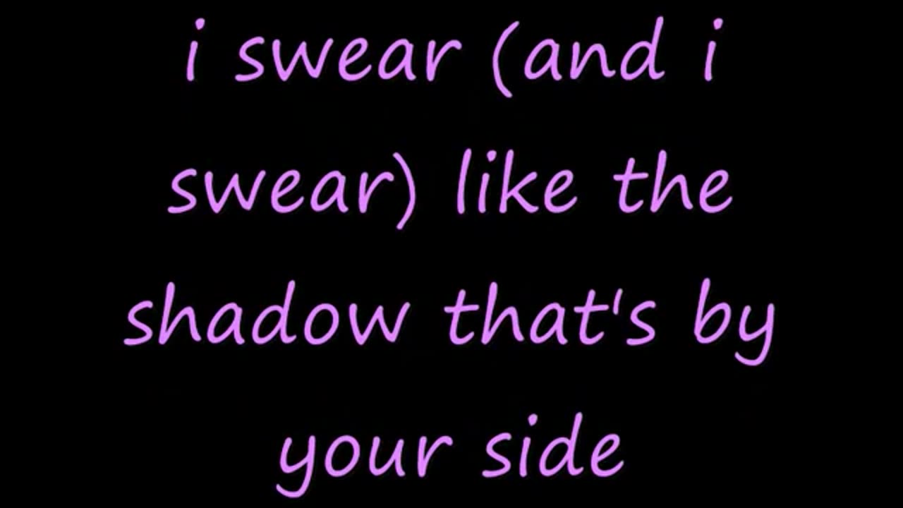 All 4 One I Swear lyrics