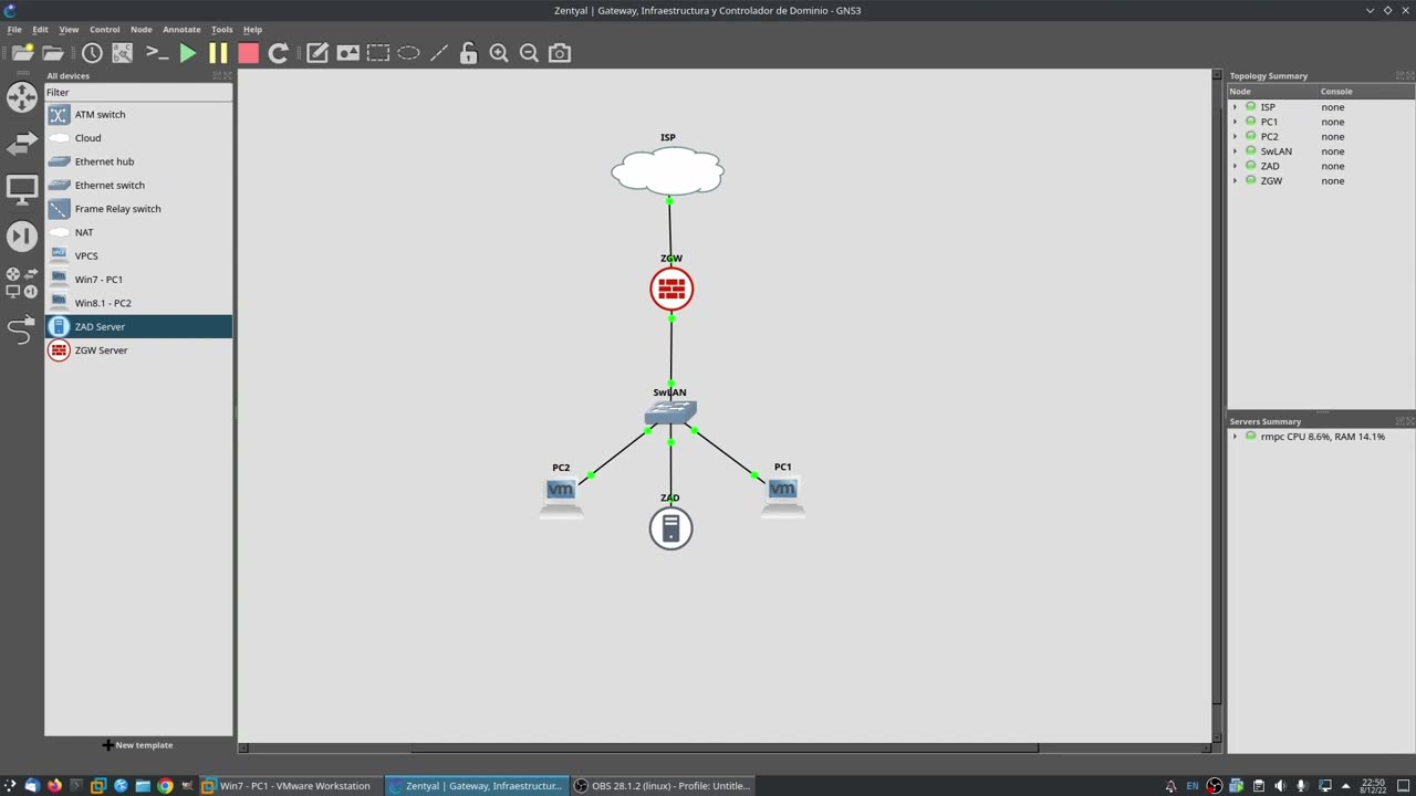 Zentyal | Gateway, Infraestructura y Controlador de Dominio