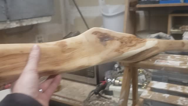 Diamomd willow debut in the woodshop. This is an unfinished piece of art.