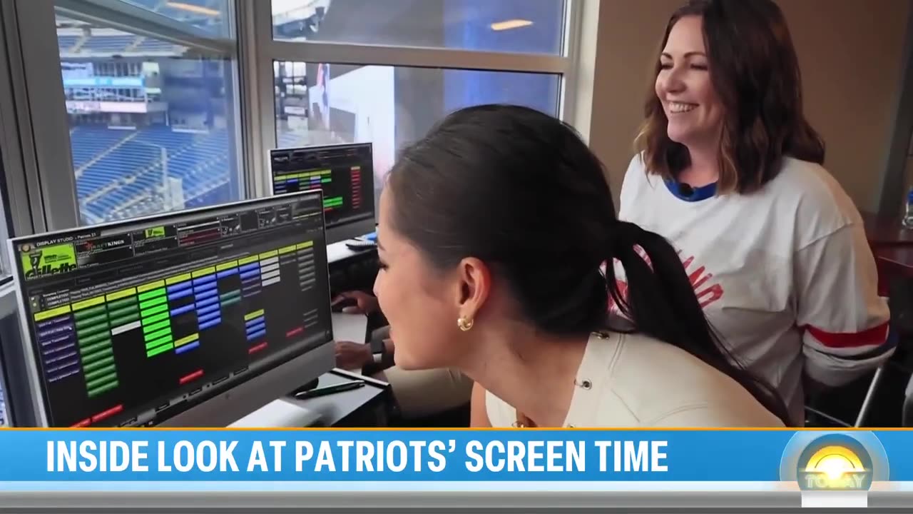 Meet the woman behind the new big screen at patriots' screen time.