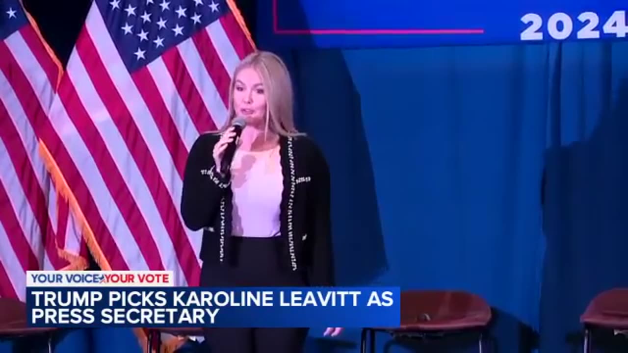 Trump announces Karoline Leavitt as White House press secretary