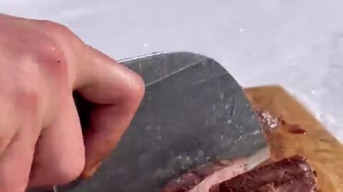 İsveç Kütük Ocağında Dana Antrikot 🪵 🥩 / beef ribeye in swedish log quarry