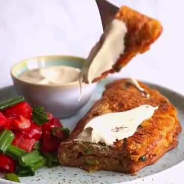 DELICIOUS EASY TO MAKE RED LENTIL OMELETTE VEGAN RECIPE