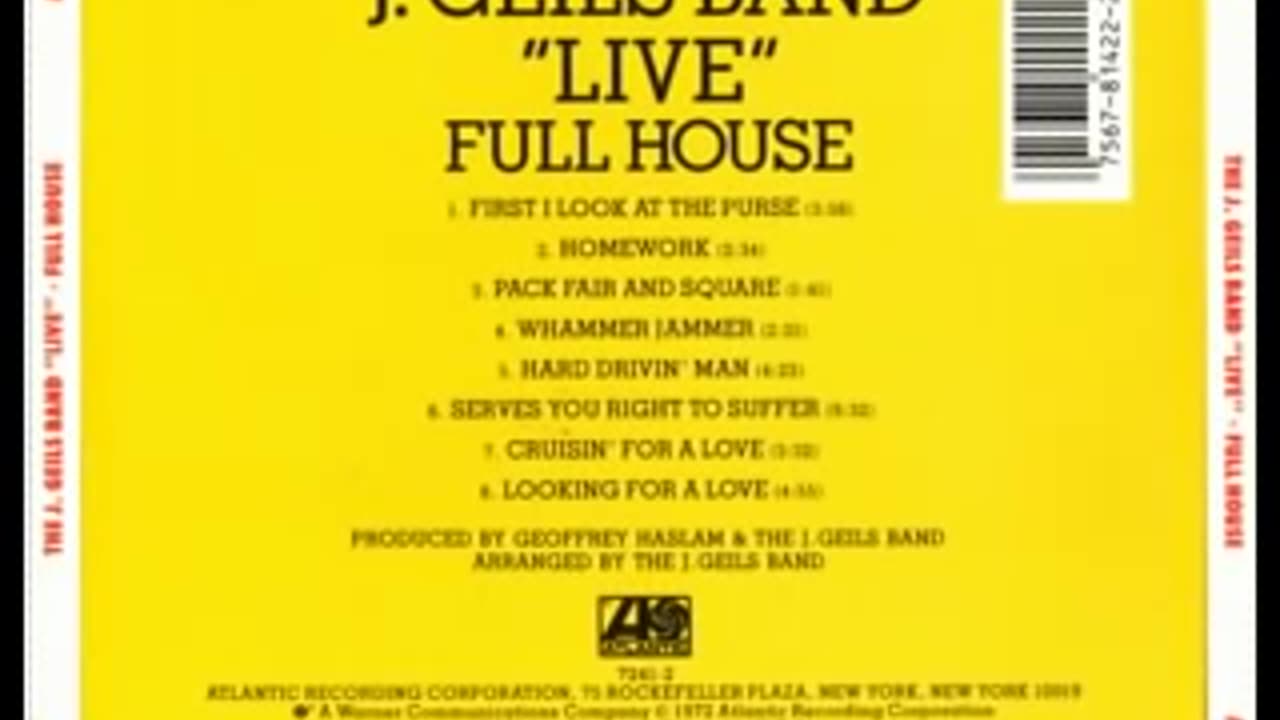 J. Geils Band-Full House-live full album