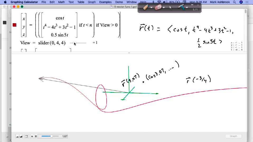 MAT 267 Mon Sep 13: Vector Functions Intro