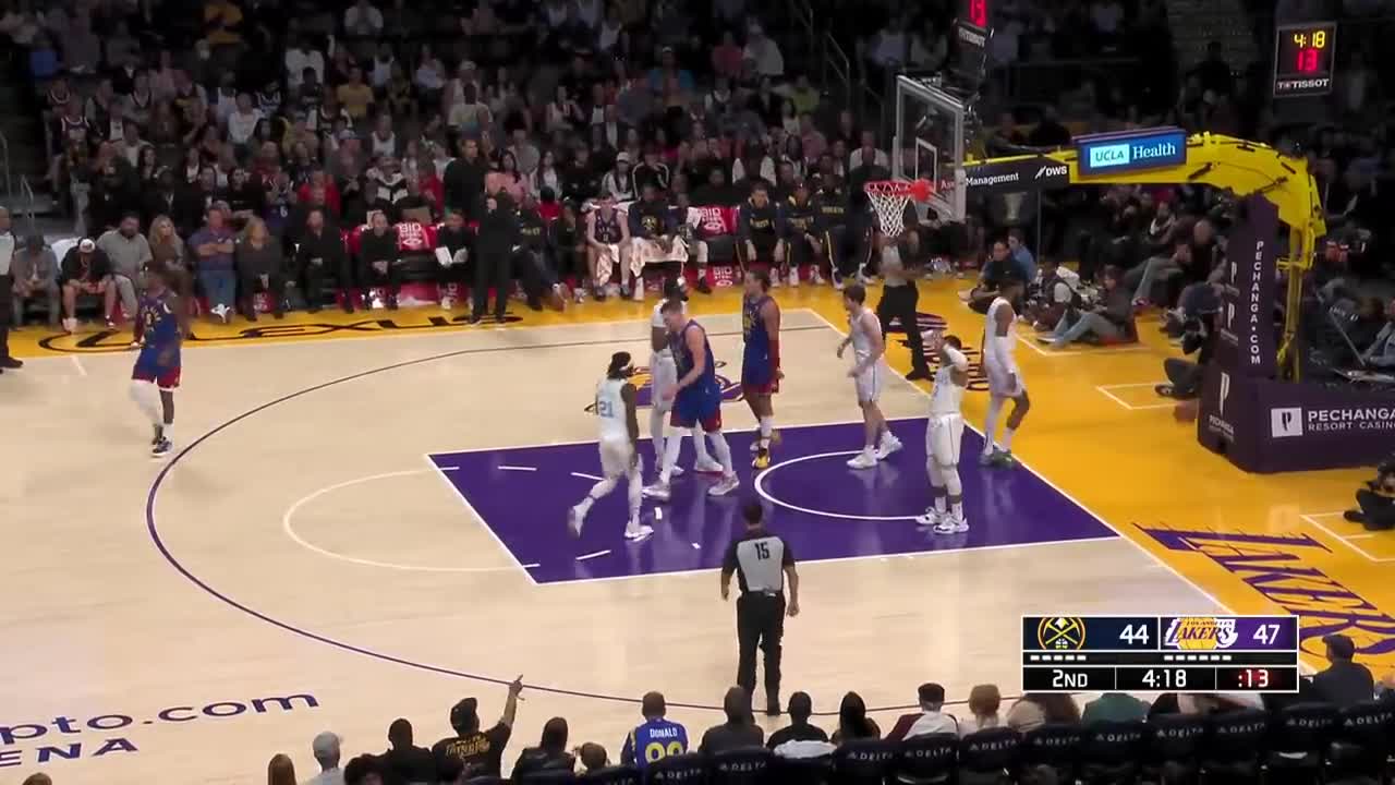 Russell Westbrook hit the shimmy after putting the moves on Jamal Murray to score