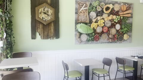 Trying new vegan food