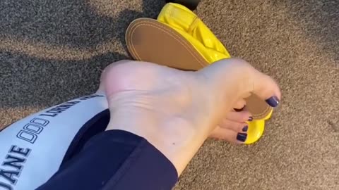 Women In Her Yellow Flats 👣