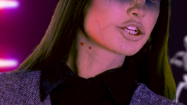 Romance at monster prom 💕👻 who remembers this video 👀 #lipsync #fypシ #halloween