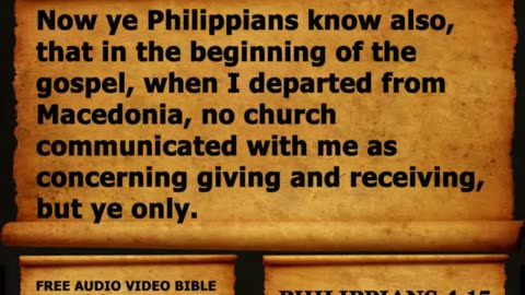 Bible Book 50. Philippians Complete 1-4, King James Version (KJV) Read Along Bible