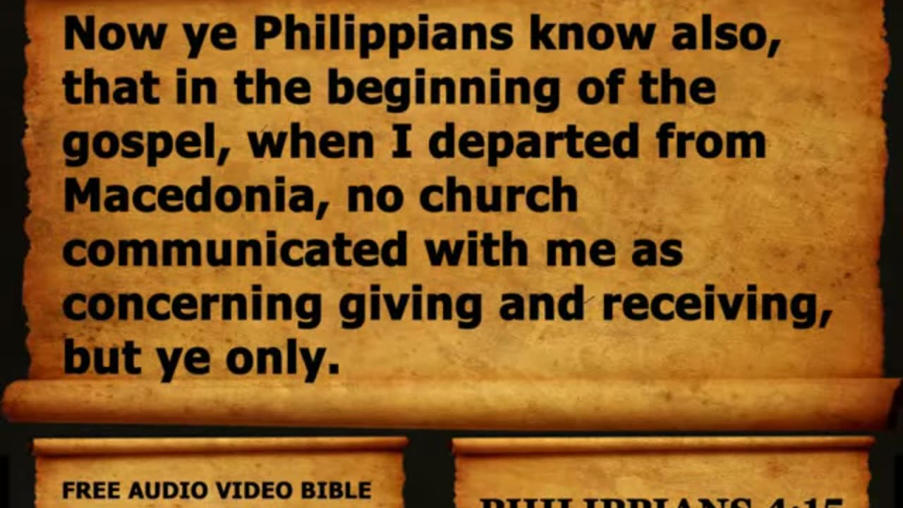 Bible Book 50. Philippians Complete 1-4, King James Version (KJV) Read Along Bible