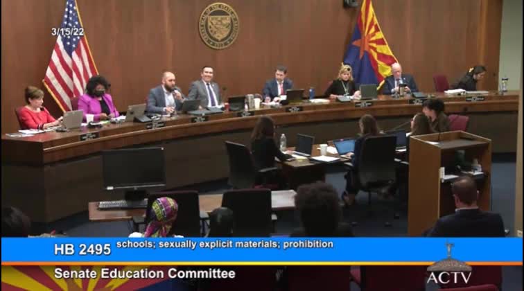 Arizona State Senator Explains Vote On K-12 Sexually Explicit Materials Bill