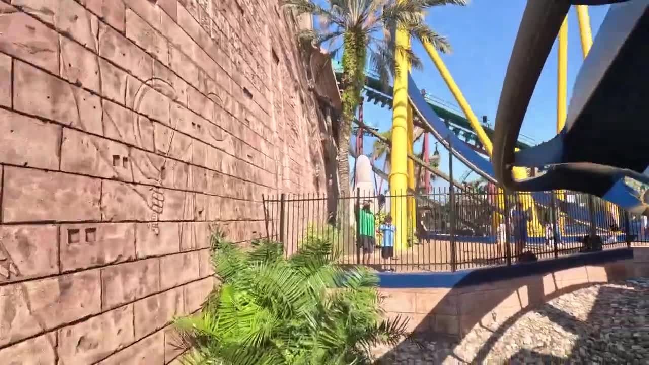 Montu front seat on ride 5.3K POV @30fps Horizon Locked; Busch Gardens Tampa