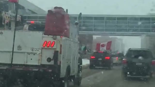 FFreedom Convoy Edmonton heading to legislature grounds