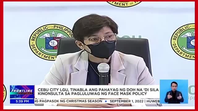 Cebu City LGU, iginiit na tuloy ang pagluluwag saface mask policy kahitpinatitigil ng DILG